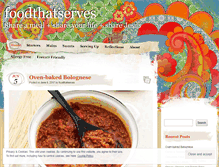 Tablet Screenshot of foodthatserves.com